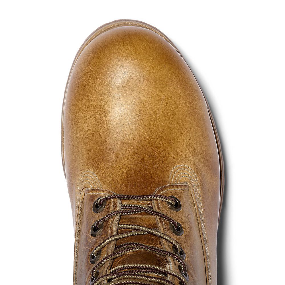 Timberland 6-Inch Μποτακια Ανδρικα Καφε - Heritage Waterproof - Greece 2415870-LG